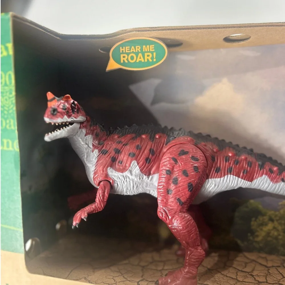 Terra by Battat Ceratosaurus Dinosaur Toy Light and‎ Sound Roaring Figure Red